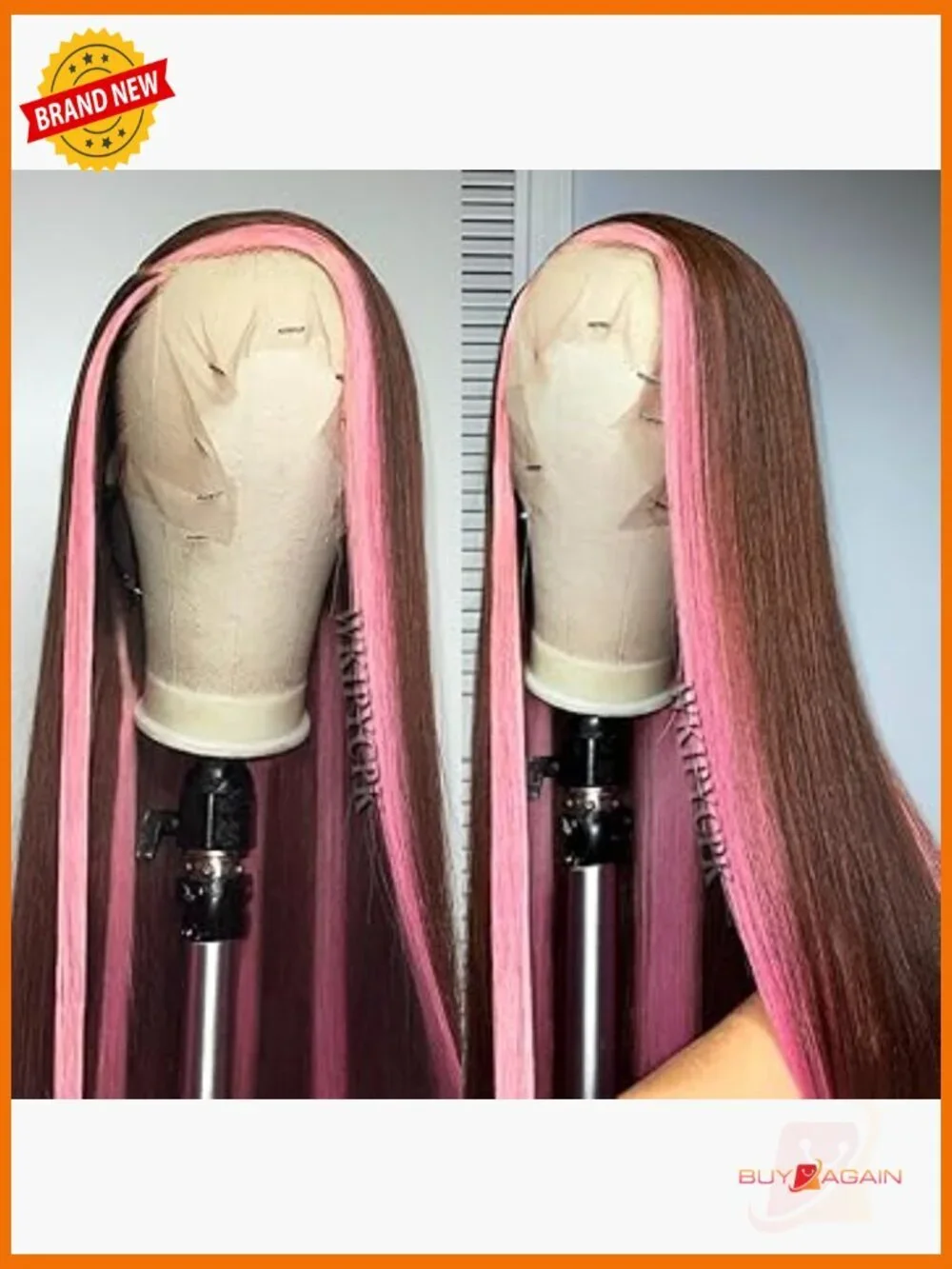 13x4 Lace Front Wig Long Straight Heat Resistant Synthetic Hair Pre Plucked